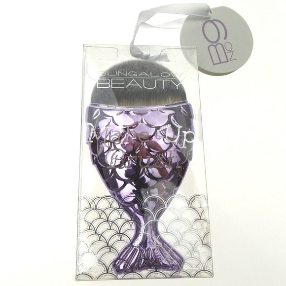 Mermaid Make Up Brush 3 Turquoise Lavender Pink - Picture 2 of 5